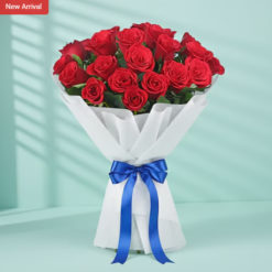 15 red roses bouquet arranged for a romantic gift
