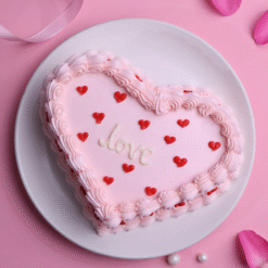 Alternative view of Blush Heart Chocolate Love Cake