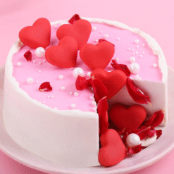 Hearts drop chocolate cake online delivery in India