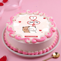 Love you bubu dudu valentine cake online delivery in India