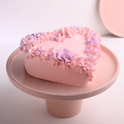 Alternative view of Petal Love Pink Chocolate Cake