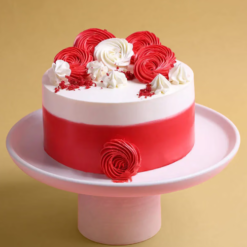 Alternative view of Red Velvet Rosette Cream Cake