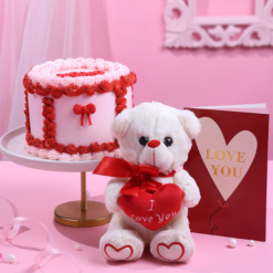 XOXO Chocolate Cake & Teddy