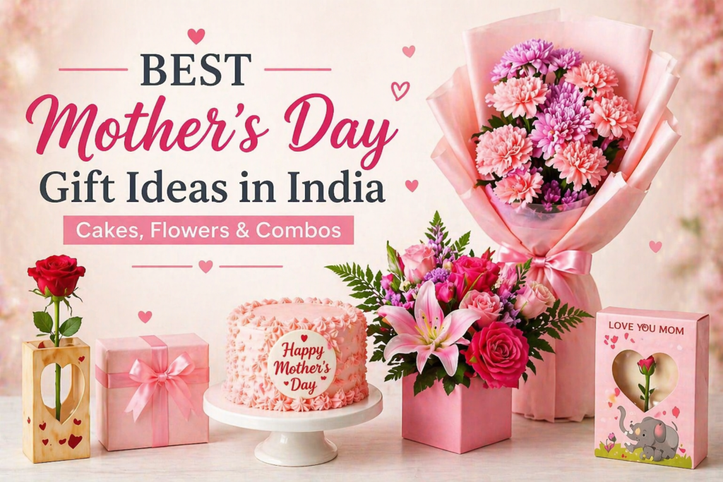 Mother’s Day gift ideas in India with cakes flowers and combos for same day delivery online