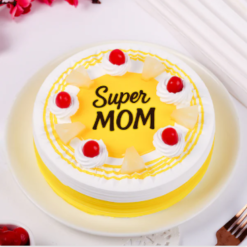 golden super mom delight cake with creamy pineapple layers for mother day