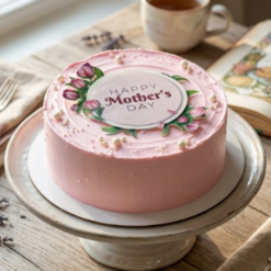 designer vanilla cake for mom delightful designer cake online delivery India