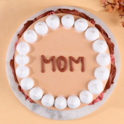 Alternative view of Floral Love for Mom Delight Cake