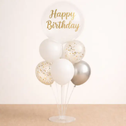 gold confetti balloon bouquet luxe party balloons online delivery India