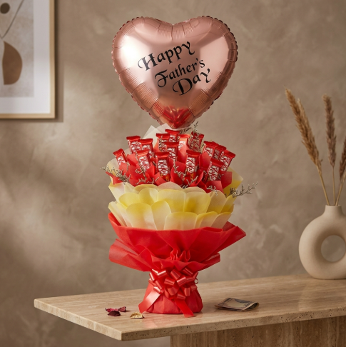 Sweet Surprise for Dad with KitKat & Balloon