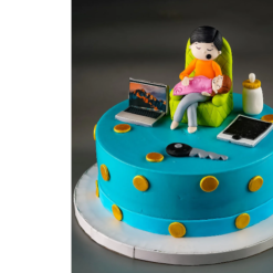 Daddy & Son Love Cake Father's Day designer cake celebrating father and son bond