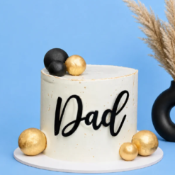 Dad's Black & Gold Celebration Cake Father's Day designer cake online India