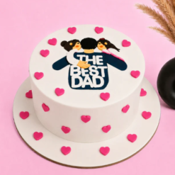 Dad's Finest Designer Cake Father's Day premium designer cake online India