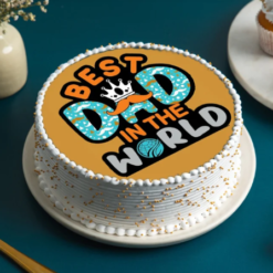 Dad's Legacy Poster Cake Father's Day personalized poster cake online India
