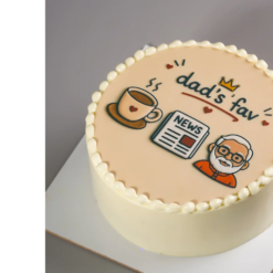 Dad's Picture Perfect Cake Father's Day personalized photo cake online India