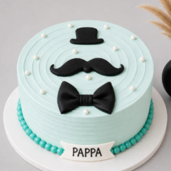 Dad's Stylish Bow Cake Father's Day designer cake online India