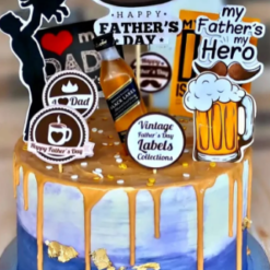 My Hero Dad Designer Cake Father's Day premium designer cake online India